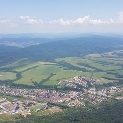 Verortung via Georeferenzierung der Kamera: Aufgenommen in der Nähe von Okres Medzilaborce, Slowakei in 1200 Meter